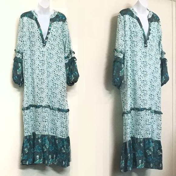 🎉Host Pick!🎉Boho Maxi DRESS Winona Ivy Green NEW - Picture 4 of 6